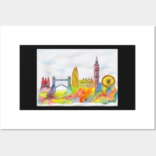 London Skyline Posters and Art